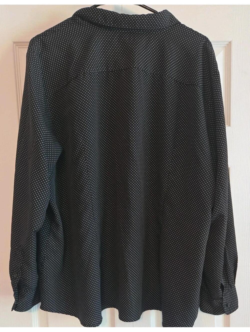 Lauren Ralph Lauren Polka Dot Button Down Blouse Business Casual 3xl Womens - Picture 6 of 7